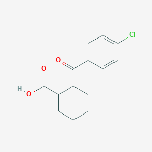 molecular formula C14H15ClO3 B1636047 2-(4-chlorobenzoyl)cyclohexane-1-carboxylic Acid 
