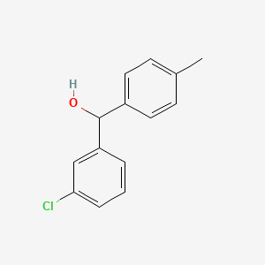 molecular formula C14H13ClO B1636048 3-Chloro-4'-methylbenzhydrol 