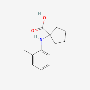 molecular formula C13H17NO2 B1636075 1-o-Tolylamino cyclopentanecarboxylic acid 