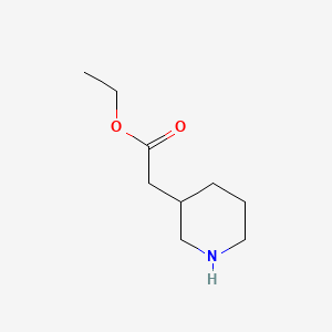 molecular formula C9H17NO2 B1636081 2-(哌啶-3-基)乙酸乙酯 CAS No. 64995-88-6