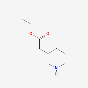 molecular formula C9H17NO2 B1636081 2-(ピペリジン-3-イル)酢酸エチル CAS No. 64995-88-6