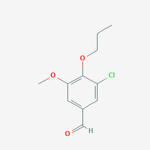 molecular formula C11H13ClO3 B1636098 3-Chloro-5-methoxy-4-propoxybenzaldehyde CAS No. 832674-55-2