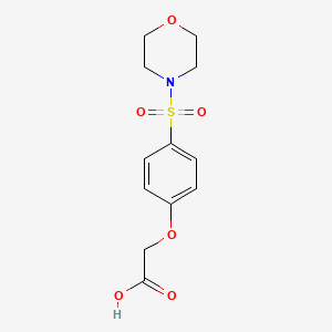 molecular formula C12H15NO6S B1636107 [4-(Morpholin-4-ylsulfonyl)phenoxy]acetic acid CAS No. 36691-78-8