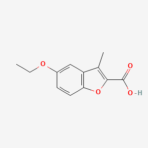 molecular formula C12H12O4 B1636115 5-Ethoxy-3-methyl-1-benzofuran-2-carboxylic acid CAS No. 568558-22-5