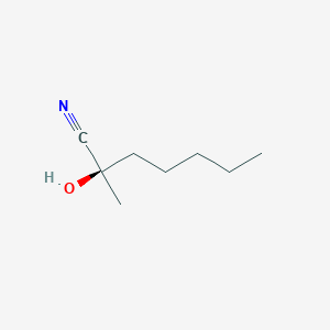 molecular formula C8H15NO B163612 (r)-2-Hydroxy-2-methyl-heptanenitrile CAS No. 135362-75-3