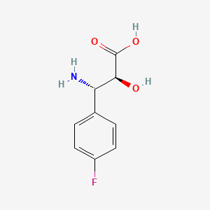 molecular formula C9H10FNO3 B1636125 (2S,3S)-3-Amino-3-(4-fluoro-phenyl)-2-hydroxy-propionic acid 