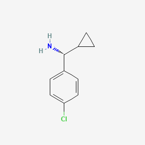 molecular formula C10H12ClN B1636141 (R)-(4-chlorophenyl)(cyclopropyl)methanamine 