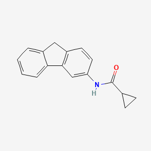 molecular formula C17H15NO B1636142 N-(9H-fluoren-3-yl)cyclopropanecarboxamide 