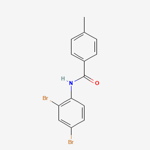 molecular formula C14H11Br2NO B1636145 N-(2,4-dibromophenyl)-4-methylbenzamide 