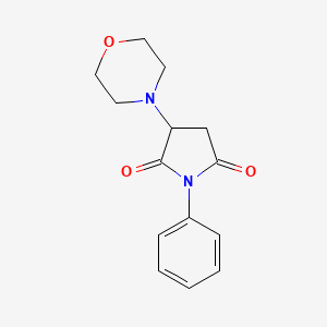 molecular formula C14H16N2O3 B1636152 alpha-Morpholino-N-phenylsuccinimide 