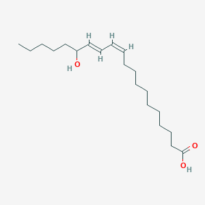 molecular formula C20H36O3 B163618 15-羟基-11Z,13E-二十二碳二烯酸 CAS No. 77159-57-0