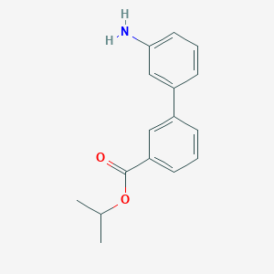 molecular formula C16H17NO2 B1636191 3'-Amino-biphenyl-3-carboxylic acid isopropyl ester 