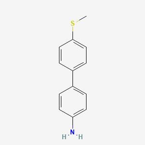 molecular formula C13H13NS B1636223 4'-Methylsulfanyl-biphenyl-4-ylamine 