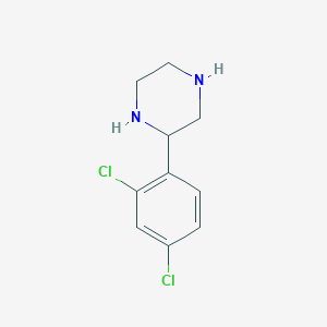 molecular formula C10H12Cl2N2 B1636256 2-(2,4-Dichlorophenyl)piperazine 