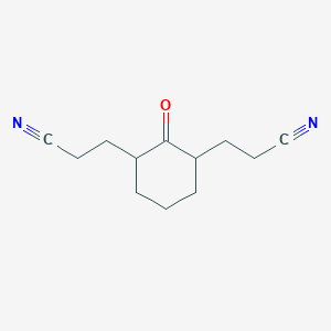 molecular formula C12H16N2O B1636264 2-Oxo-1,3-cyclohexanedipropionitrile 