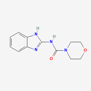 molecular formula C12H14N4O2 B1636291 N-(1H-benzimidazol-2-yl)morpholine-4-carboxamide 