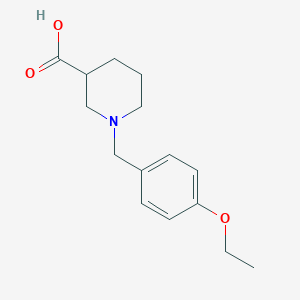 molecular formula C15H21NO3 B1636296 1-[(4-ethoxyphenyl)methyl]piperidine-3-carboxylic Acid 