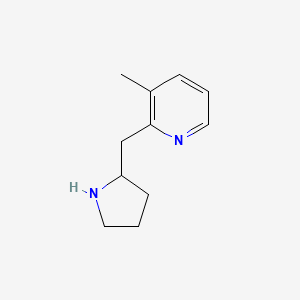 molecular formula C11H16N2 B1636300 3-Methyl-2-(pyrrolidin-2-ylmethyl)pyridine CAS No. 881040-09-1