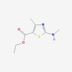 molecular formula C8H12N2O2S B1636310 Ethyl 4-methyl-2-(methylamino)-1,3-thiazole-5-carboxylate CAS No. 3161-68-0