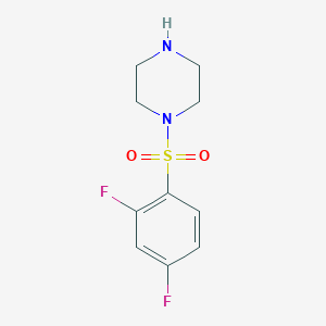 molecular formula C10H12F2N2O2S B1636315 1-[(2,4-Difluorophenyl)sulfonyl]piperazine CAS No. 847783-38-4