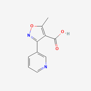 molecular formula C10H8N2O3 B1636345 5-Methyl-3-pyridin-3-yl-isoxazole-4-carboxylic acid CAS No. 842958-54-7
