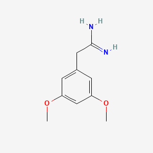 molecular formula C10H14N2O2 B1636376 2-(3,5-Dimethoxyphenyl)ethanimidamide 