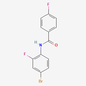 molecular formula C13H8BrF2NO B1636401 N-(4-bromo-2-fluorophenyl)-4-fluorobenzamide 