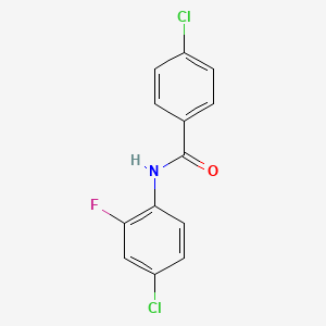 molecular formula C13H8Cl2FNO B1636405 4-chloro-N-(4-chloro-2-fluorophenyl)benzamide 