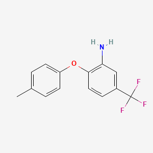 molecular formula C14H12F3NO B1636407 2-(4-甲基苯氧基)-5-(三氟甲基)苯胺 CAS No. 16824-50-3