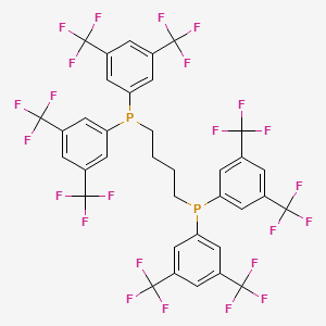 molecular formula C36H20F24P2 B1636408 1,4-Bis[bis(3,5-ditrifluoromethylphenyl)phosphino]butane 