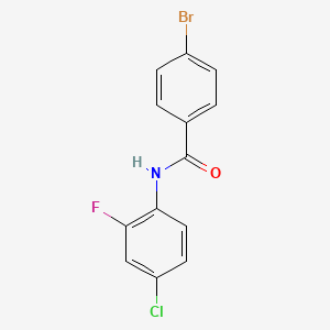 4-bromo-N-(4-chloro-2-fluorophenyl)benzamide