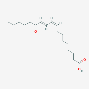molecular formula C18H30O3 B163644 13-keto-9Z,11E-octadecadienoic acid CAS No. 54739-30-9