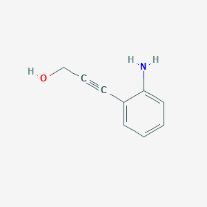 B163645 3-(2-Aminophenyl)prop-2-yn-1-ol CAS No. 125812-44-4
