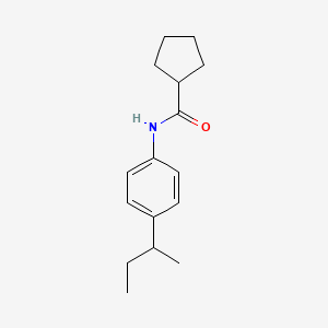 molecular formula C16H23NO B1636453 N-(4-butan-2-ylphenyl)cyclopentanecarboxamide 