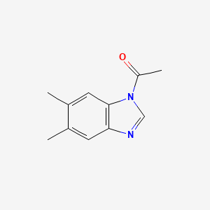 molecular formula C11H12N2O B1636472 1-Acetyl-5,6-dimethylbenzimidazole 