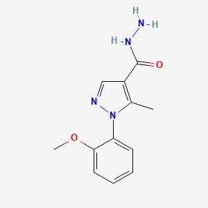 molecular formula C12H14N4O2 B1636479 1-(2-Methoxyphenyl)-5-methyl-1H-pyrazole-4-carbohydrazide 
