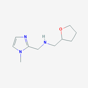 molecular formula C10H17N3O B1636485 (1-Methyl-1H-imidazol-2-ylmethyl)-(tetrahydro-furan-2-ylmethyl)-amine CAS No. 886505-22-2