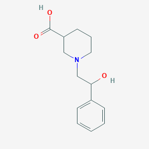 1-(2-Hydroxy-2-phenylethyl)piperidine-3-carboxylic acid