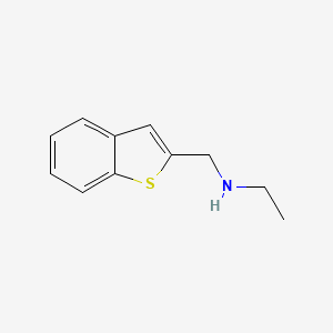 molecular formula C11H13NS B1636496 Benzo[b]thiophen-2-ylmethyl-ethyl-amine CAS No. 886505-84-6
