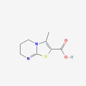 molecular formula C8H10N2O2S B1636508 3-Methyl-6,7-dihydro-5H-thiazolo[3,2-a]pyrimidine-2-carboxylic acid CAS No. 682327-09-9