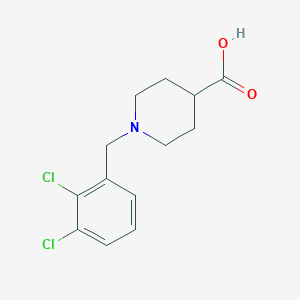 molecular formula C13H15Cl2NO2 B1636518 1-[(2,3-dichlorophenyl)methyl]piperidine-4-carboxylic Acid 