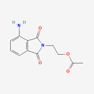 molecular formula C12H12N2O4 B1636523 2-(4-Amino-1,3-dioxoisoindolin-2-yl)ethyl acetate 
