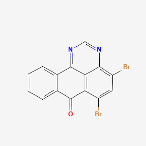 molecular formula C15H6Br2N2O B1636540 4,6-Dibromobenzo[e]perimidin-7-one 
