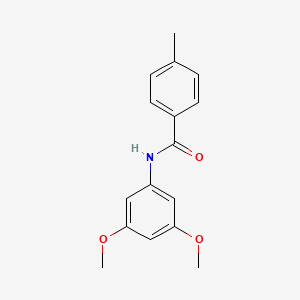 molecular formula C16H17NO3 B1636549 N-(3,5-dimethoxyphenyl)-4-methylbenzamide 