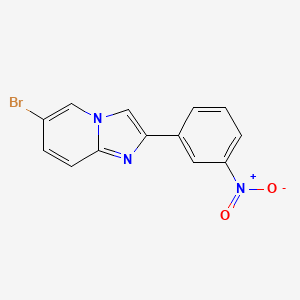 molecular formula C13H8BrN3O2 B1636556 6-Bromo-2-(3-nitrophenyl)imidazo[1,2-a]pyridine 