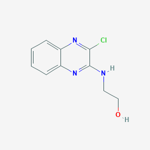 molecular formula C10H10ClN3O B1636579 2-((3-Chloroquinoxalin-2-yl)amino)ethanol CAS No. 55687-07-5