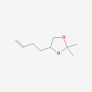 molecular formula C9H16O2 B163662 2,2-Dimethyl-4-(3-butenyl)-1,3-dioxolane CAS No. 136863-31-5