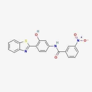 n-(4-Benzothiazol-2-yl-3-hydroxyphenyl)-3-nitrobenzamide