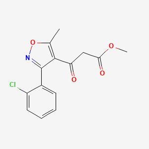 Methyl 3-(3-(2-chlorophenyl)-5-methylisoxazol-4-yl)-3-oxopropanoate