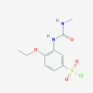 4-ethoxy-3-(methylcarbamoylamino)benzenesulfonyl Chloride